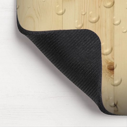 Birch Wood Water Tropfen Mouse Pad Mousepad (Ecke)