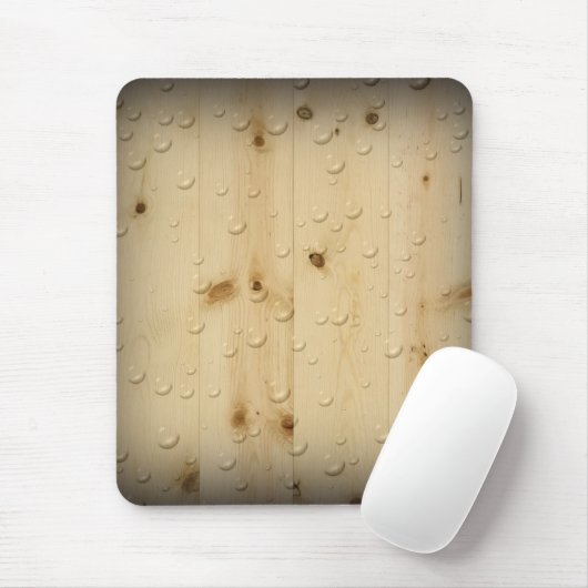 Birch Wood Water Tropfen Mouse Pad Mousepad (Mit Mouse)