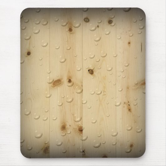 Birch Wood Water Tropfen Mouse Pad Mousepad (Vorne)