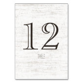 Birch Woodland Tischnummer (Rückseite)