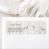 Birch Woods Dee Holiday Return Address Label (Insitu)
