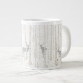 Birch Woods Deer Jumbo Tasse Soup Ice Creme (Vorderseite Rechts)