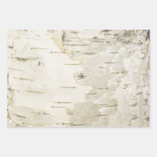 Birch Wrapping Paper Nature Birch Bark Paper Geschenkpapier Set