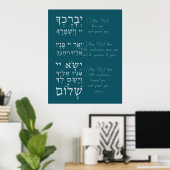 Birchat Kohanim - Priestes Segen Poster (Heimbüro)