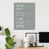 Birchat Kohanim - Priestes Segen Poster (Heimbüro)