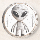 Birchbark Alien Untersetzer (Vorne)