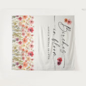 Birches im Hintergrund der Brautparty-Band blühen Wandteppich (Vorderseite (Horizontal))