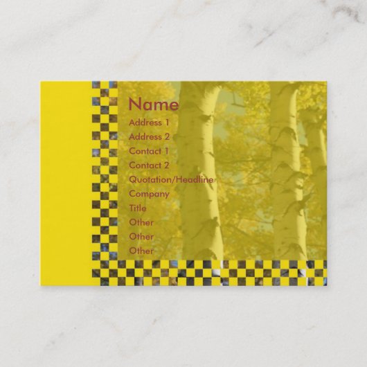 Birches-Visitenkarte Visitenkarte (Vorderseite)