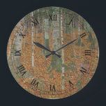 Birchwald von Gustav Klimt, Vintager Jugendstil Große Wanduhr<br><div class="desc">Der Birchwald (um 1903) von Gustav Klimt ist ein Vintages Viktorianisches Kunstlandschaftsbild der Ära, das eine Naturlandschaft beherbergt. Ein Wald mit Birken und Blätter in der Herbstsaison mit braunen Blätter verstreut auf dem Boden. Über den Künstler: Gustav Klimt (1862-1918) war ein österreichischer Symbolik-Maler und einer der prominentesten Mitglieder der Wiener...</div>