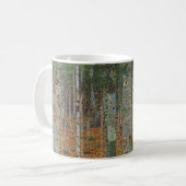 Birchwald von Gustav Klimt, Vintager Jugendstil Kaffeetasse (Vorderseite Links)