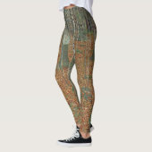 Birchwald von Gustav Klimt, Vintager Jugendstil Leggings (Links)