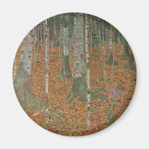 Birchwald von Gustav Klimt, Vintager Jugendstil Magnet