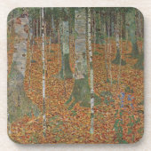 Birchwald von Gustav Klimt, Vintager Jugendstil Untersetzer (Vorderseite)