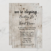 Birchwood Elopement Annoucement Einladung (Vorne/Hinten)