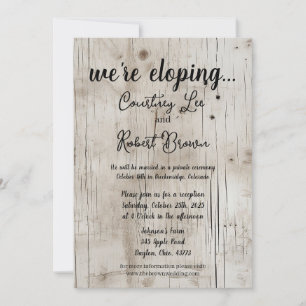 Birchwood Elopement Annoucement Einladung