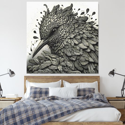 Bird1 Leinwanddruck (Insitu (Schlafzimmer))