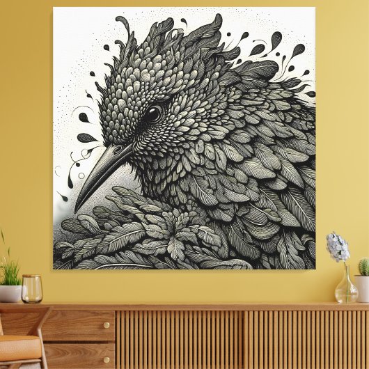 Bird1 Leinwanddruck (Insitu (Wohnzimmer))