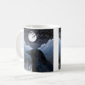 Bird 58 Crow Raven Kaffeetasse (Vorderseite Links)