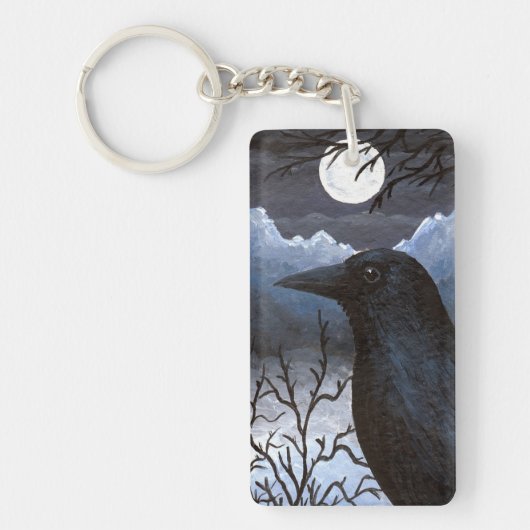 Bird 58 Crow Raven Schlüsselanhänger (Vorderseite)