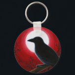 Bird 62 Crow Raven Schlüsselanhänger<br><div class="desc">Das ist ein Bild von einem meiner Originalgemälde.</div>