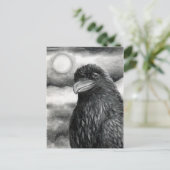 Bird 64 Crow Raven Postkarte (Stehend Vorderseite)