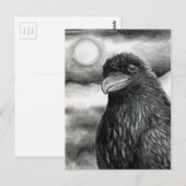 Bird 64 Crow Raven Postkarte (Vorne/Hinten)
