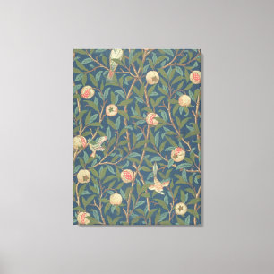 "Bird and Pomegranate"-Tapete-Design, gedruckt dur Leinwanddruck
