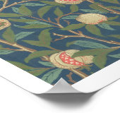 "Bird and Pomegranate"-Tapete-Design, gedruckt dur Poster (Ecke)