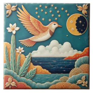 Bird and the Crescent Guide Fliese