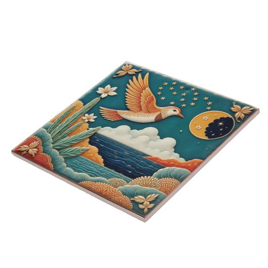Bird and the Crescent Guide Fliese (Seite)