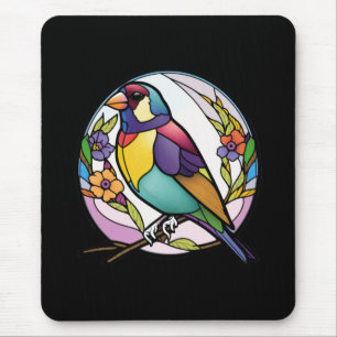 Bird Animal Portrait Gestaltete Glas Wildlife Fore Mousepad