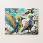 Bird Art 1 Easy Brain Art Puzzles Foto Puzzles (Horizontal)