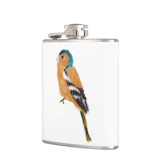 Bird Art Chaffinch Flachmann (Links)