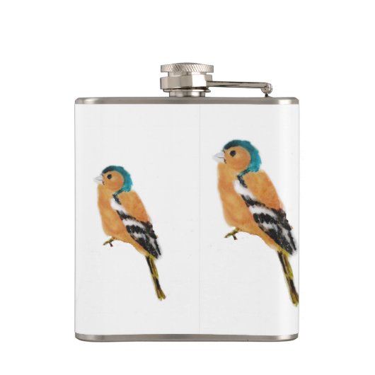 Bird Art Chaffinch Flachmann (Rückseite)