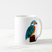 Bird Art Colorful Kingfisher Kaffeetasse (VorderseiteRechts)