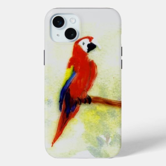 Bird Art Colorful Macaw Parrot Case-Mate iPhone Hülle (Rückseite)