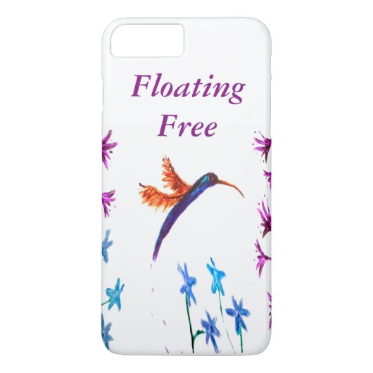 Bird Art Floral Hummingbird Case-Mate iPhone Hülle (Rückseite)