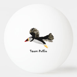 Bird Art Flying Puffin Custom Tischtennisball