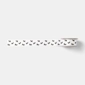 Bird Art Flying Puffins Satinband (Vorderseite)