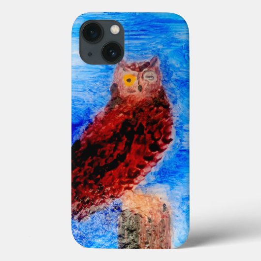 Bird Art Funny Owl Case-Mate iPhone Hülle (Rückseite)