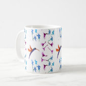 Bird Art Hummingbird Blume Kaffeetasse (Vorderseite Links)