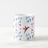 Bird Art Hummingbird Blume Kaffeetasse (Mittel)