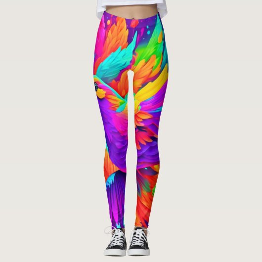 Bird Art Leggings (Vorderseite)