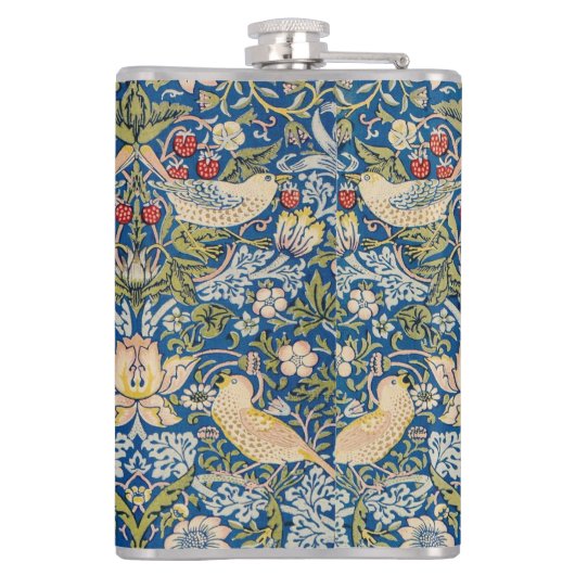 Bird Art Nouveau Design Flachmann (Rückseite)