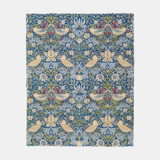 Bird Art Nouveau Design Fleecedecke (Vorderseite)