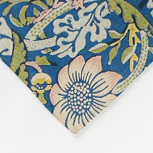 Bird Art Nouveau Design Fleecedecke (Ecke)