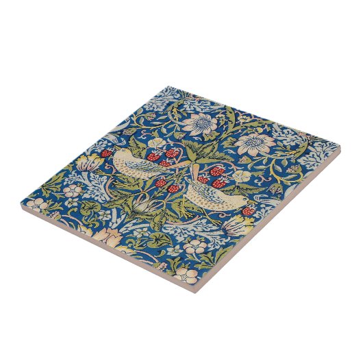 Bird Art Nouveau Design Fliese (Seite)