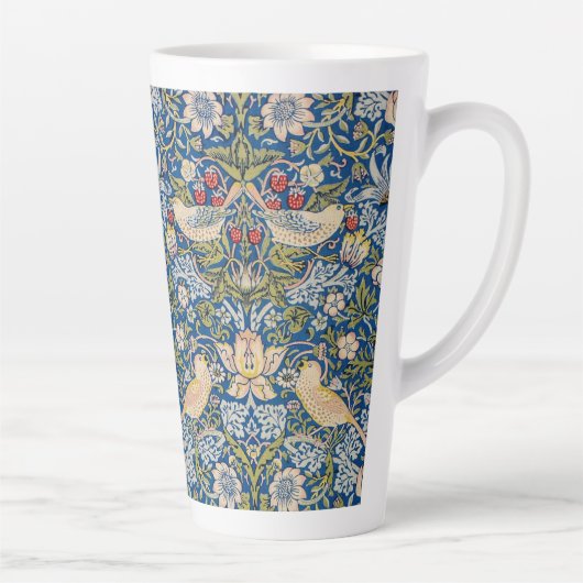 Bird Art Nouveau Design Milchtasse (Rechts)