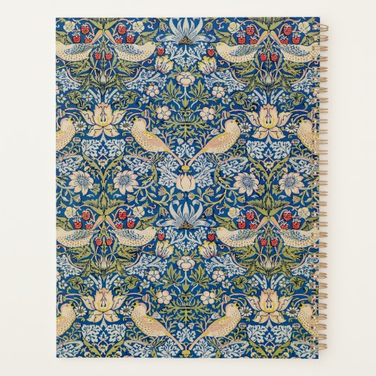 Bird Art Nouveau Design Planer (Rückseite)