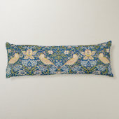 Bird Art Nouveau Design Seitenschläferkissen (Rückseite)